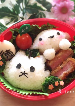 チューキョーくんと大徳さんのキャラ弁-レシピのメイン写真