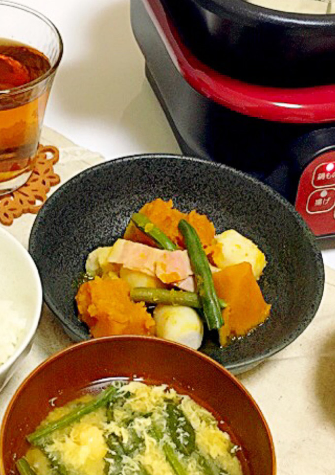 圧力鍋で簡単☆さといもとかぼちゃの煮物-レシピのメイン写真
