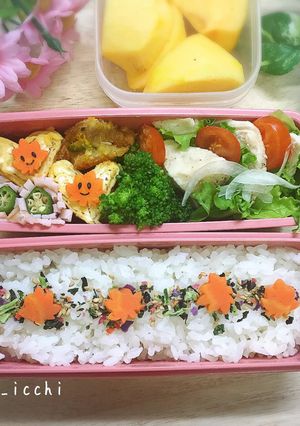 秋の紅葉弁当-レシピのメイン写真
