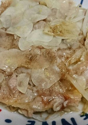 5分で簡単◎豚バラともやしの重ね蒸し♪-レシピのメイン写真