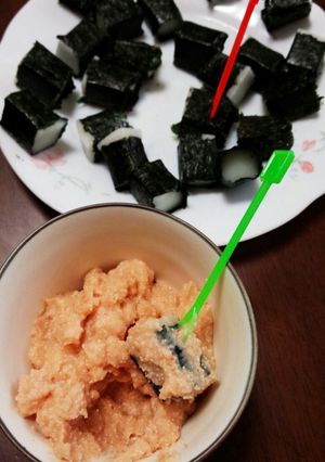 わける派♪キュービック磯辺の明太ディップ-レシピのメイン写真