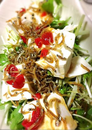 梅とじゃこの豆腐サラダ-レシピのメイン写真