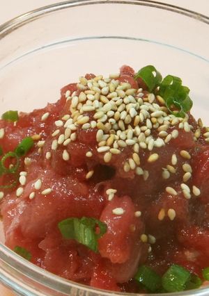手こね！マグロの漬け-レシピのメイン写真