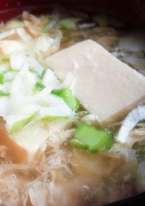 高野豆腐&卵のとろとろお吸い物☆-レシピのメイン写真