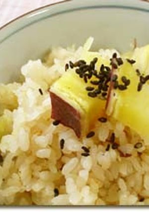 秋の味覚♪ホクホクさつまいもごはん！-レシピのメイン写真