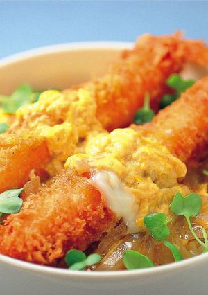 えびフライとじ丼-レシピのメイン写真