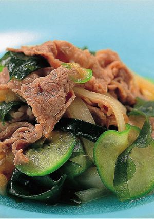 牛肉と野菜のわさび醤油和え-レシピのメイン写真