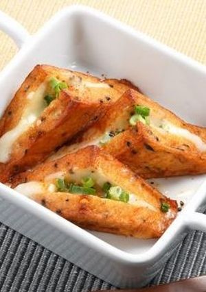 簡単！三角がんものチーズ焼き-レシピのメイン写真