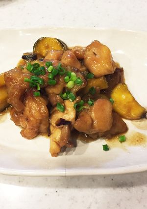 こってり！美味しいもも肉さつまいも炒め-レシピのメイン写真