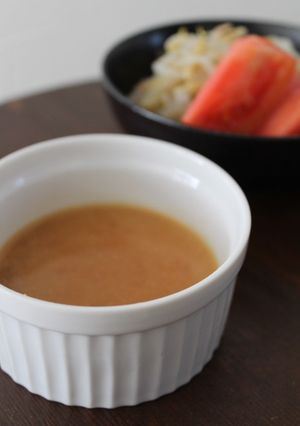 重宝♪練りみそ+酢de酢味噌ドレッシング-レシピのメイン写真