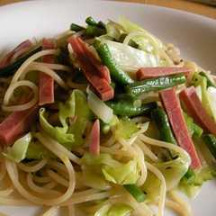รูปของ ゴーヤのパスタ　