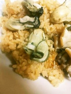簡単!牡蠣と舞茸DE炊き込みご飯♪-レシピのメイン写真