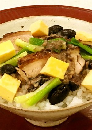 鶏の黒豆みそご飯-レシピのメイン写真