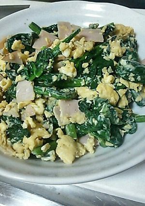 ほうれん草の炒め物-レシピのメイン写真
