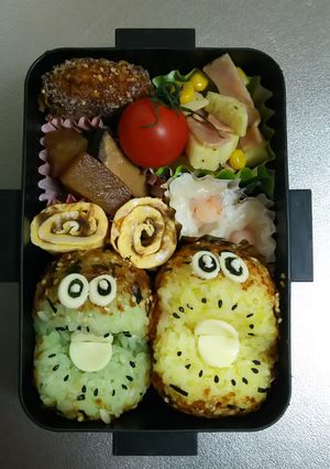 キャラ弁 ゼスプリのキウィとゴールド-レシピのメイン写真
