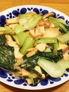厚揚げとチンゲンサイのチーズ炒め-レシピのメイン写真