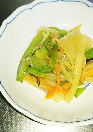 野菜たっぷり！ヤーコンのきんぴら風-レシピのメイン写真