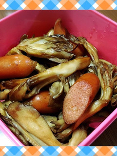 舞茸のガリバタ醤油withウィンナー♡-レシピのメイン写真