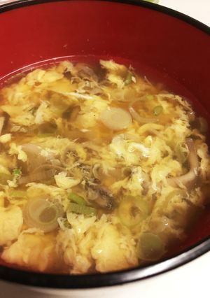 簡単！美味しくマイタケとたまごのスープ♡-レシピのメイン写真