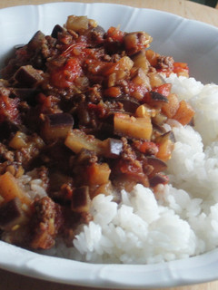 ひき肉となすのトマトカレー-レシピのメイン写真