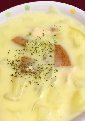 柿入りチーズクリームシチュー-レシピのメイン写真