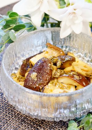 【椎茸とエリンギのケイパーソテー】-レシピのメイン写真