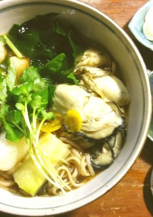 牡蠣蕎麦-レシピのメイン写真