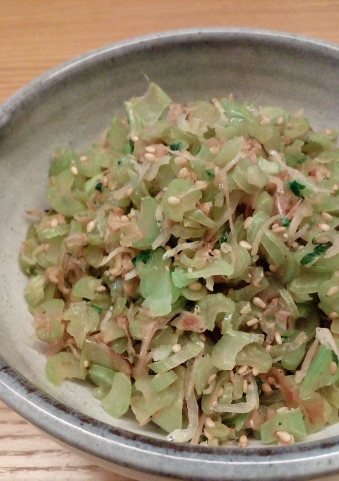 大根の葉（茎）とちりめんじゃこの炒め物-レシピのメイン写真