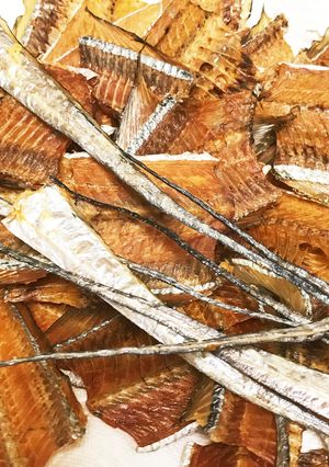 太刀魚の骨せんべい　一切油使用なし-レシピのメイン写真