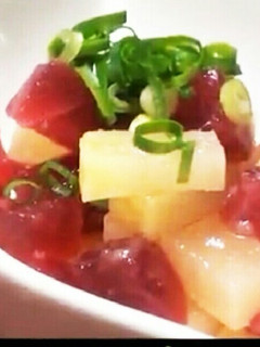☆マグロとたくあんの塩ニンニク合え☆-レシピのメイン写真