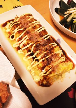 キャベツともやしだけ豚なし豚平焼き-レシピのメイン写真