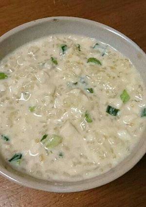 ご飯と豆腐のミルク粥-レシピのメイン写真
