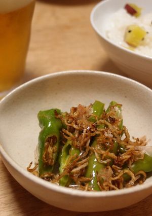 しょうゆだけ！甘長唐辛子のちりめん炒め-レシピのメイン写真