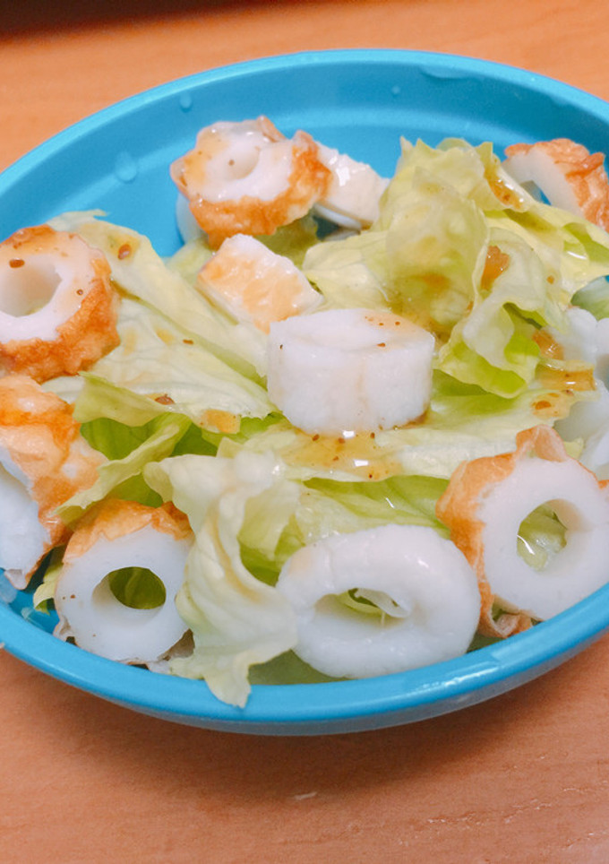 簡単！レタスとちくわのサラダ-レシピのメイン写真