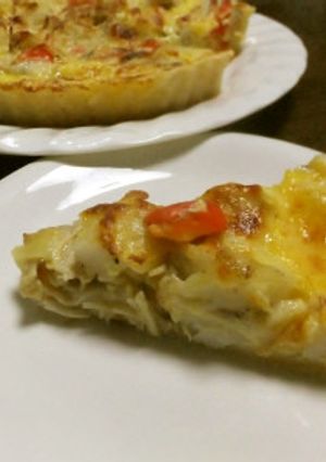 自然薯とカラーピーマンのキッシュ-レシピのメイン写真