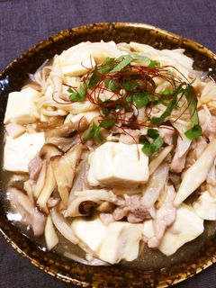 超時短★豆腐ときのこの豚肉あんかけ-レシピのメイン写真