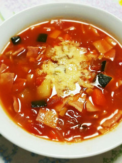 野菜たっぷりトマトスープ-レシピのメイン写真