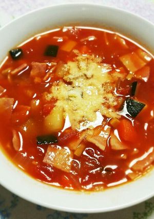 野菜たっぷりトマトスープ-レシピのメイン写真