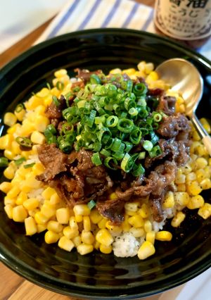 醤油こうじ香る牛肉とコーンの旨味ごはん-レシピのメイン写真