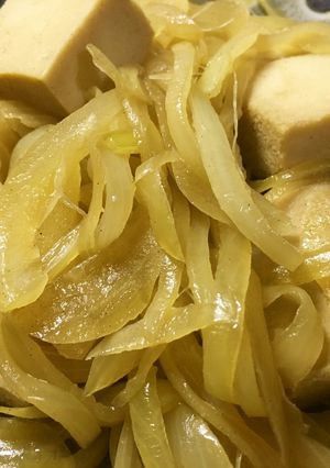 高野豆腐と玉ねぎのバター醤油炒め✾-レシピのメイン写真