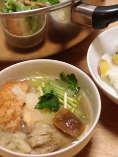 揚げた鮭ときのこたっぷり☆みぞれ鍋-レシピのメイン写真