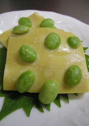 夏にぴったり冷たい卵豆腐☆枝豆入り-レシピのメイン写真