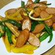 魚肉ソーセージとヤングコーンの炒め物♪