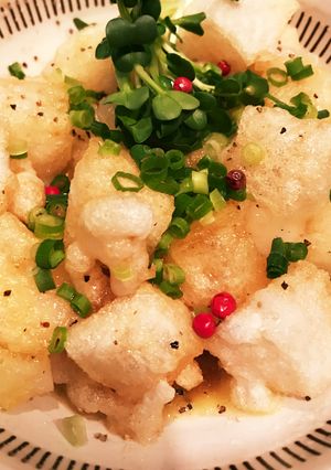 揚げ餅バターぽん酢w-レシピのメイン写真