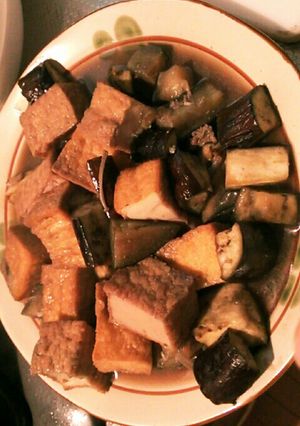 厚揚げとなすのすき焼き煮込み-レシピのメイン写真