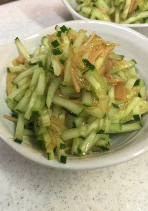 なめ茸+きゅうり　超簡単　おつまみ-レシピのメイン写真