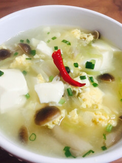 簡単!温まる!豆腐の中華スープ-レシピのメイン写真