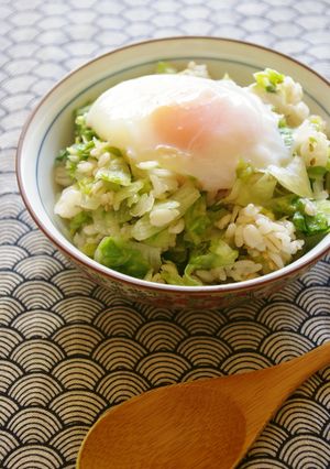 塩もみレタスご飯-レシピのメイン写真
