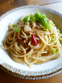 いかの塩辛で♡ペペロンチーノ♪-レシピのメイン写真