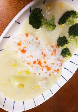 かける派♬彩りあま〜いシチュー-レシピのメイン写真